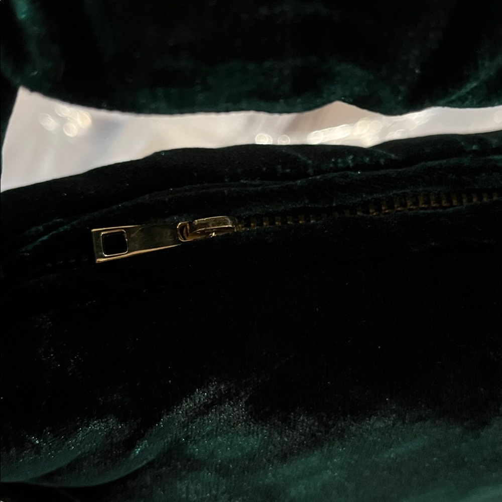 J. Crew Old Forest Velvet Double-Knot Handbag/NWT - Picture 5 of 11